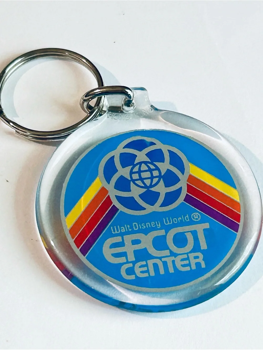 Walt Disney World EPCOT Center Retro Keychain - Blue